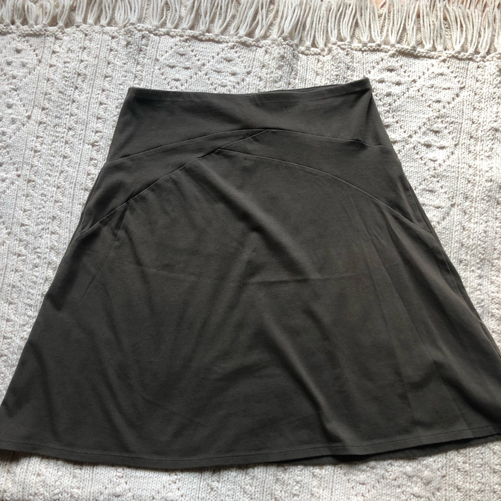 Patagonia Organic Cotton Blend Olive Green Skirt XS